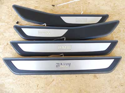 BMW Door Entrance Trim Cover Lighted, 4 Piece Set, Front, Rear, Left, Right 51477181015